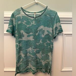 Free People S Camo Shirt- Slightly Oversized